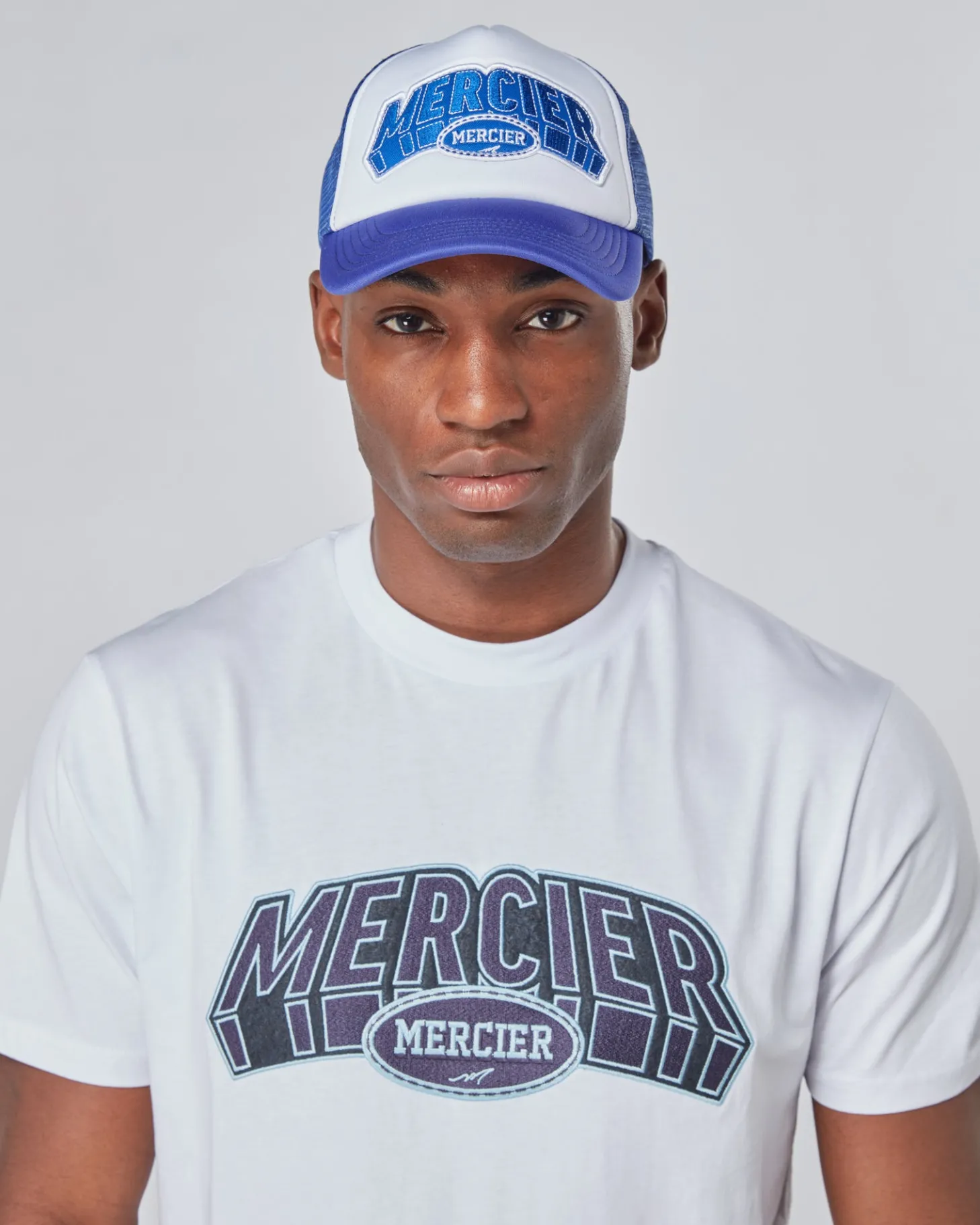 Mercier Accessories | Headwear*Purple White Court Foam Trucker