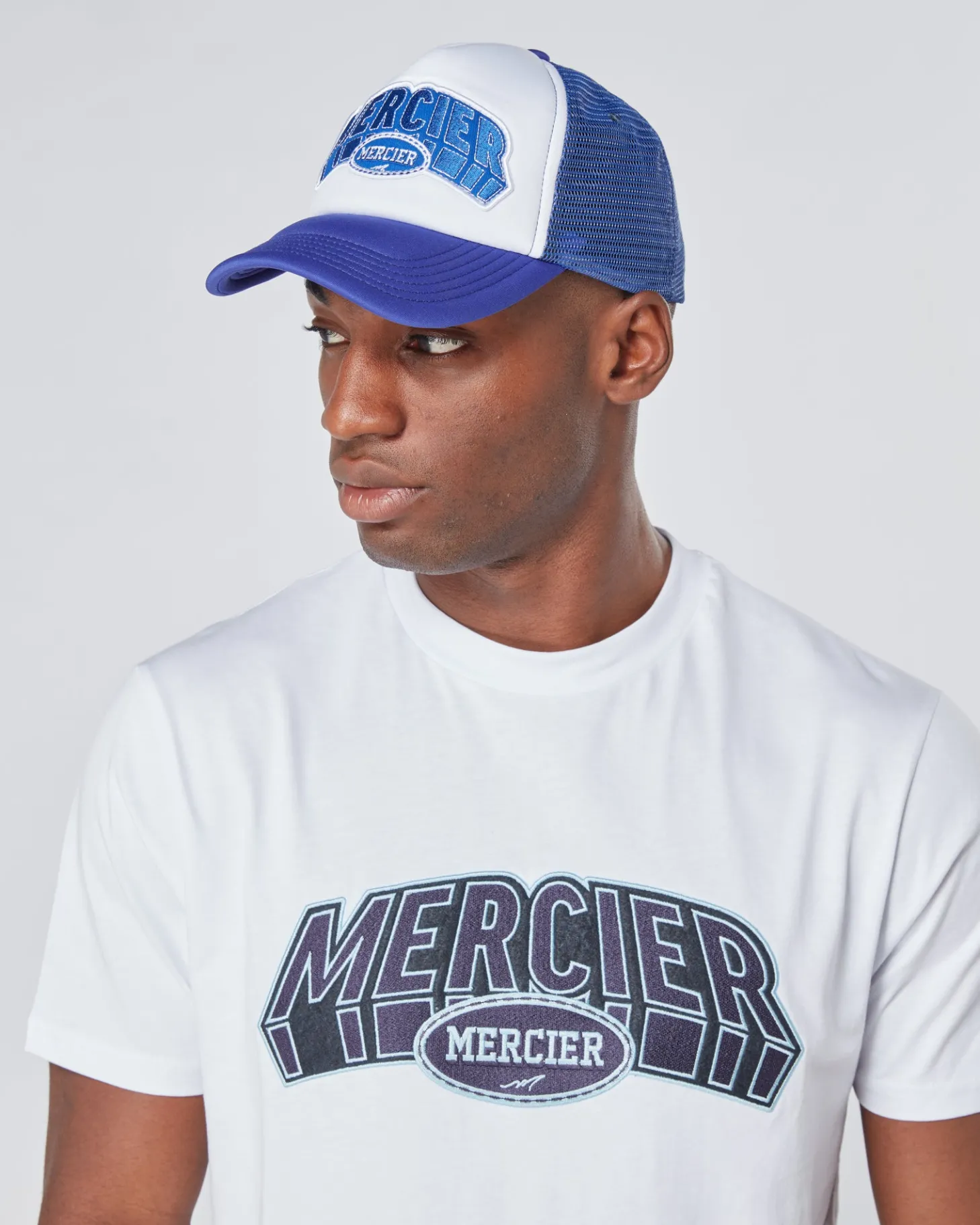 Mercier Accessories | Headwear*Purple White Court Foam Trucker