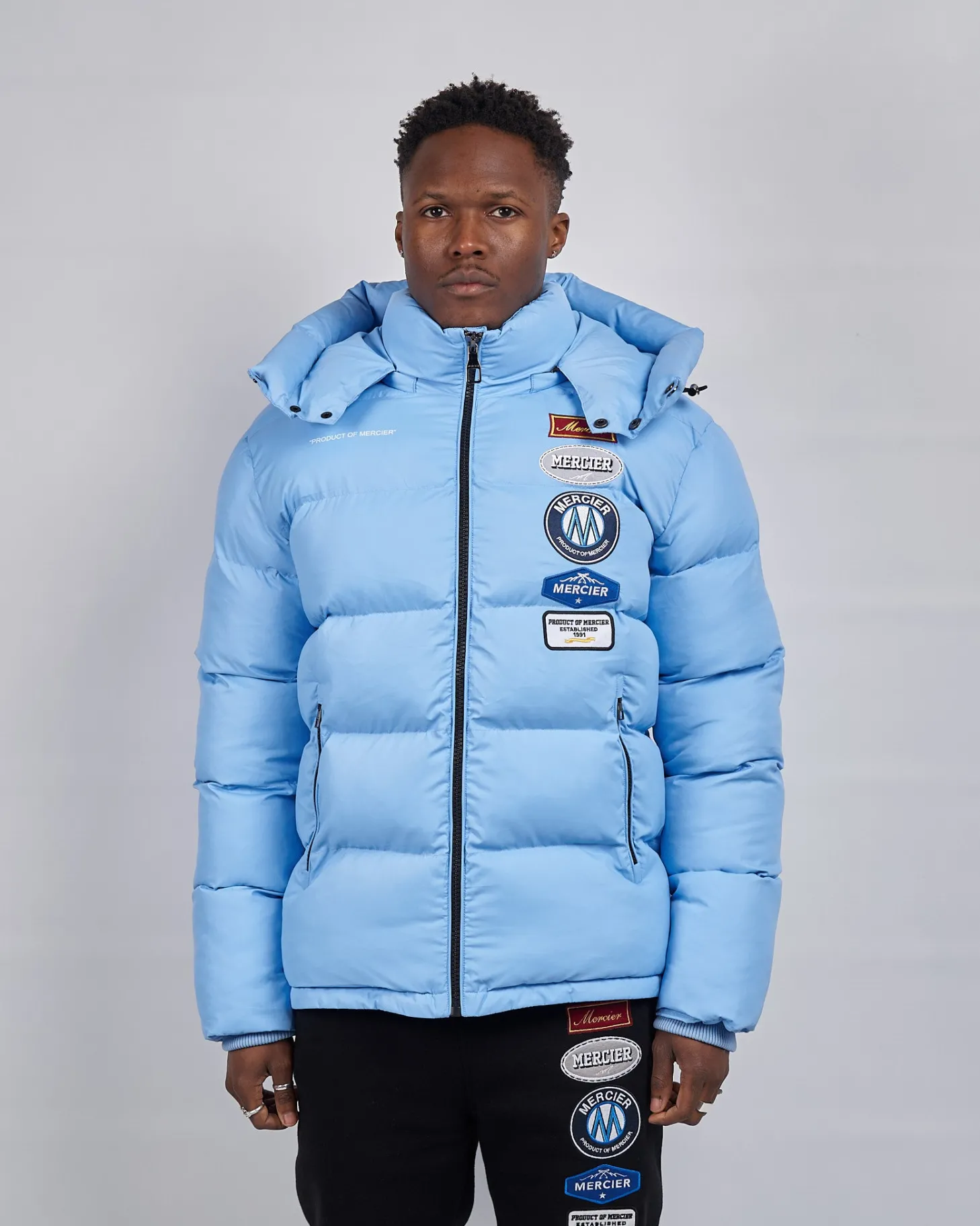 Mercier Jackets*Sky Blue Hybrid Jacket