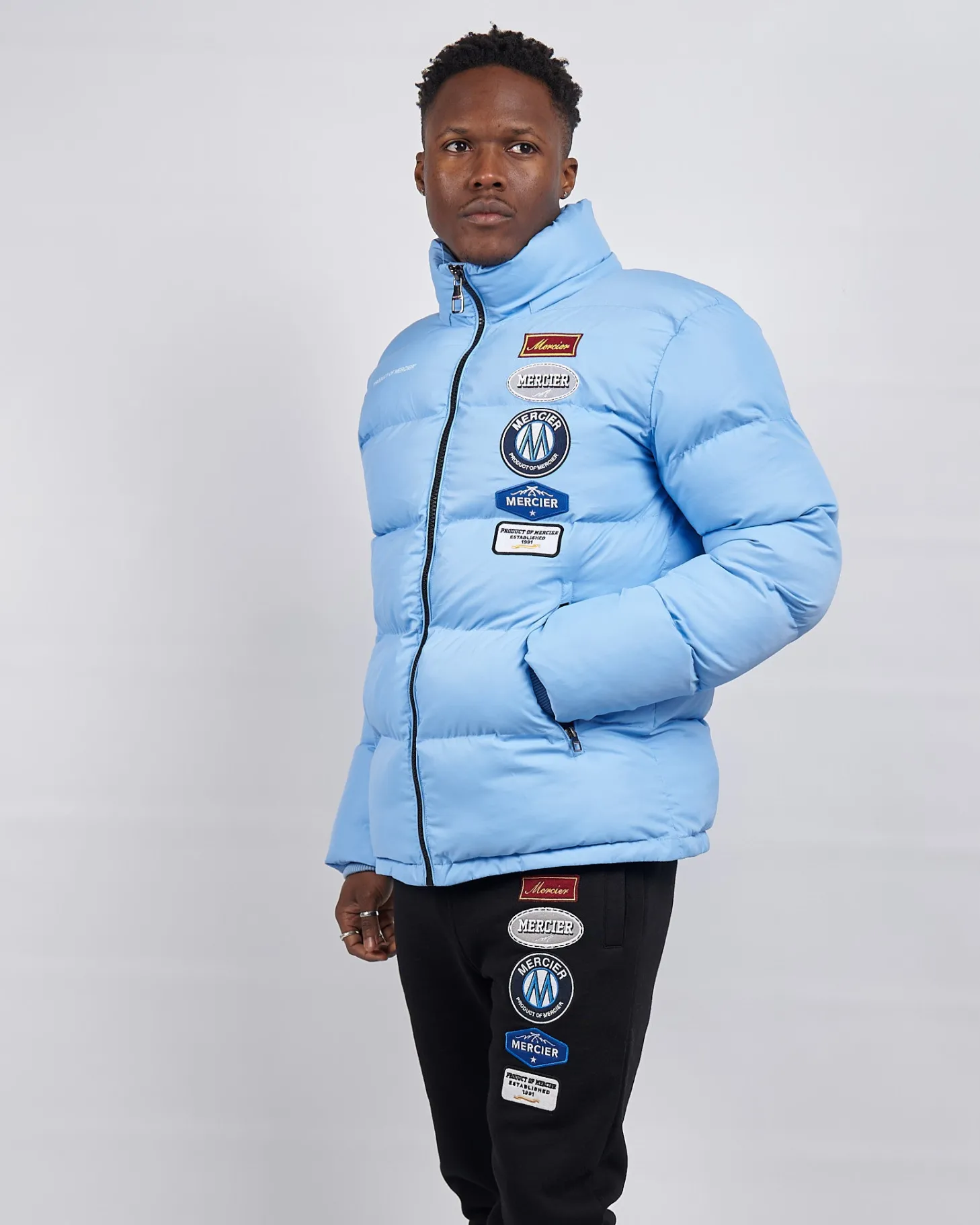 Mercier Jackets*Sky Blue Hybrid Jacket