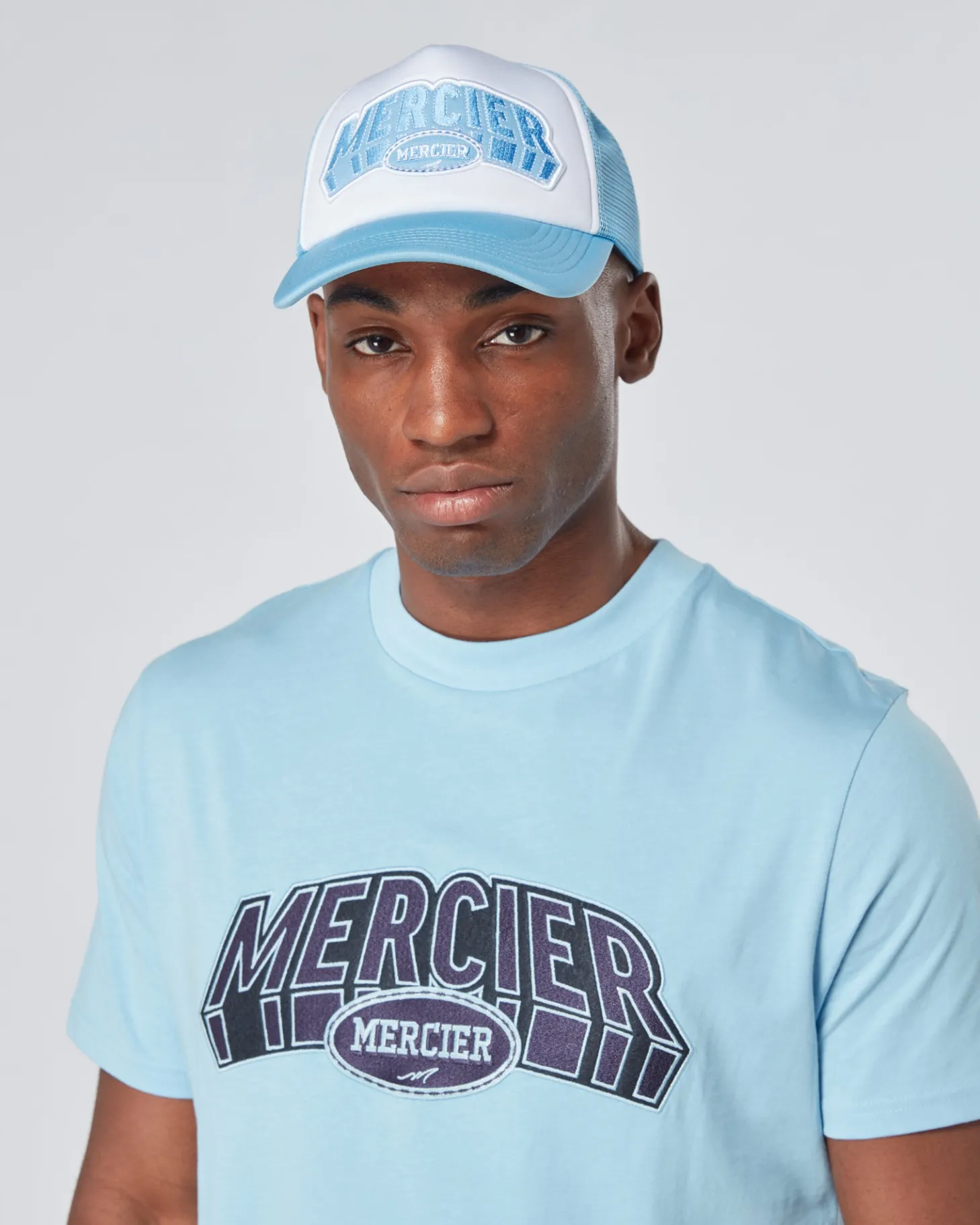 Mercier Accessories | Headwear*Sky White Court Foam Trucker