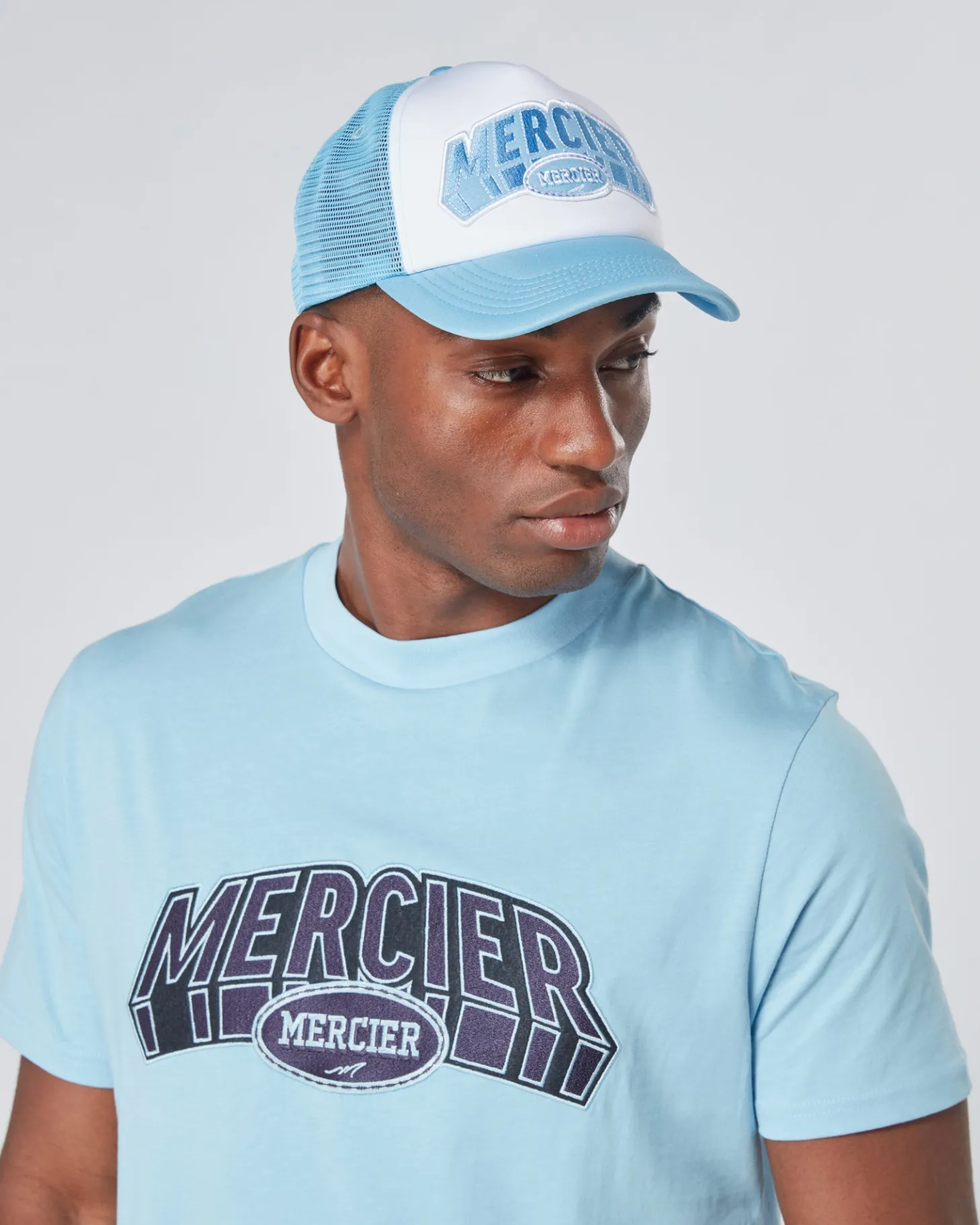 Mercier Accessories | Headwear*Sky White Court Foam Trucker