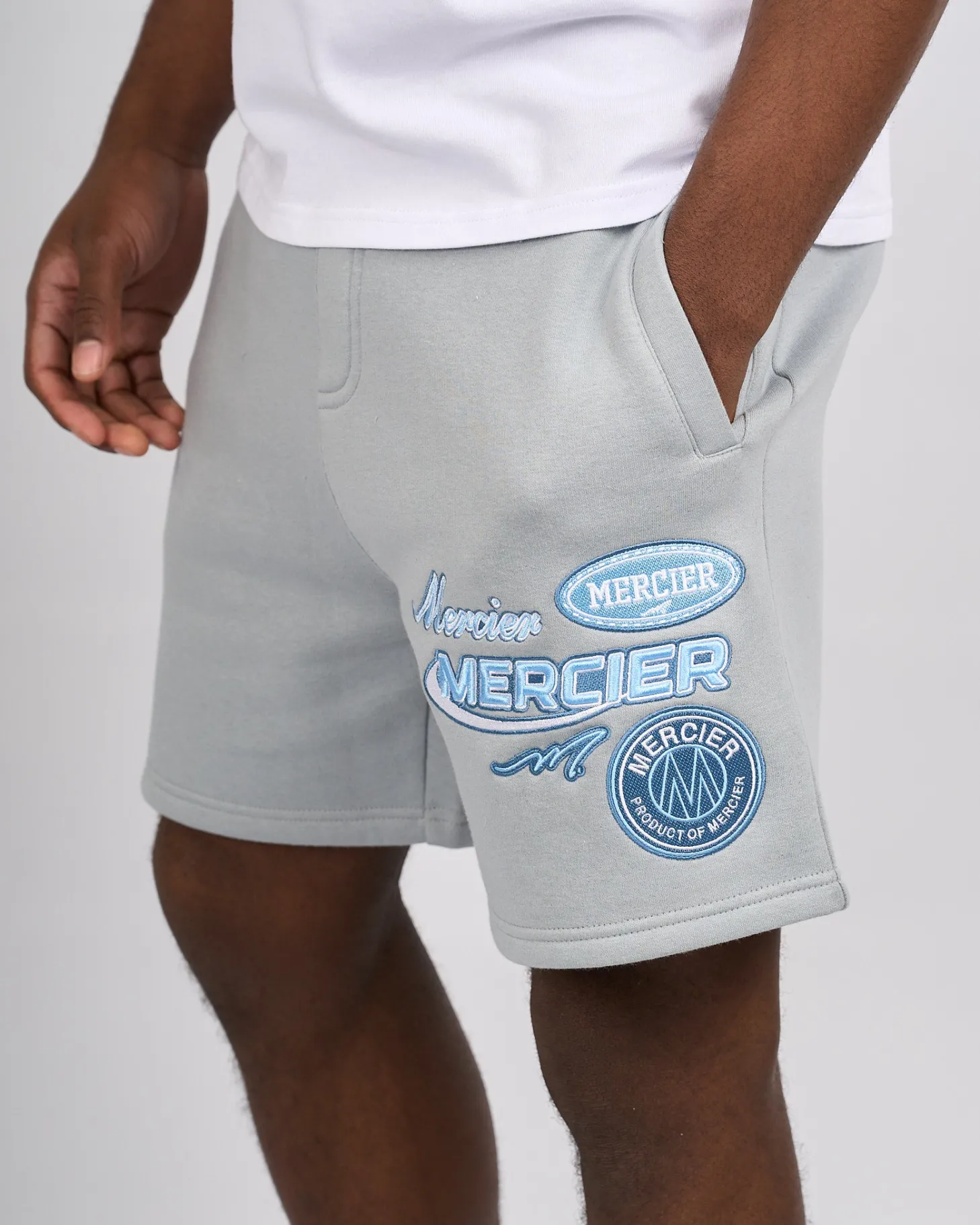 Mercier Summer Sets | Shorts*Smoke Blue Racer Shorts