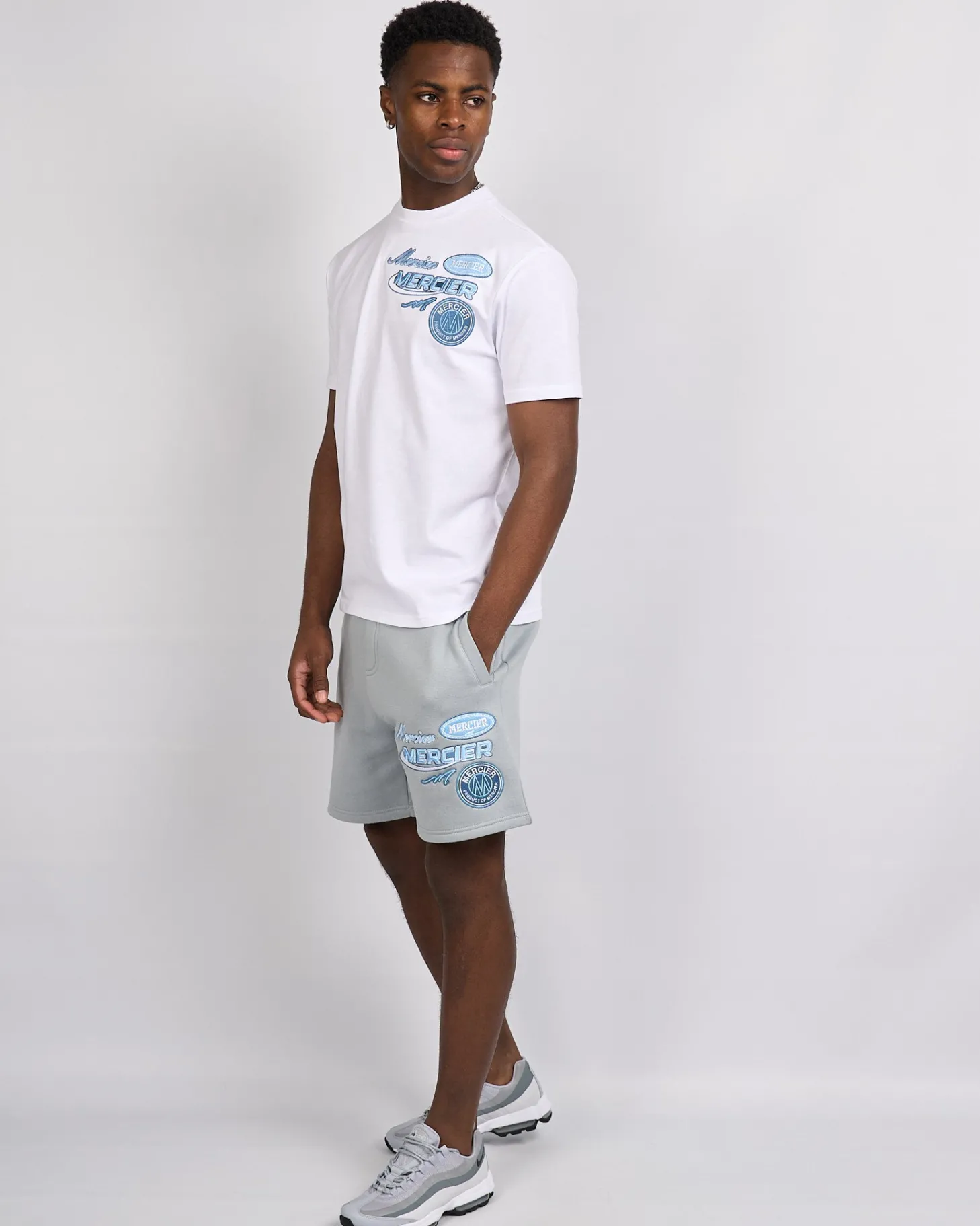 Mercier Summer Sets | Shorts*Smoke Blue Racer Shorts