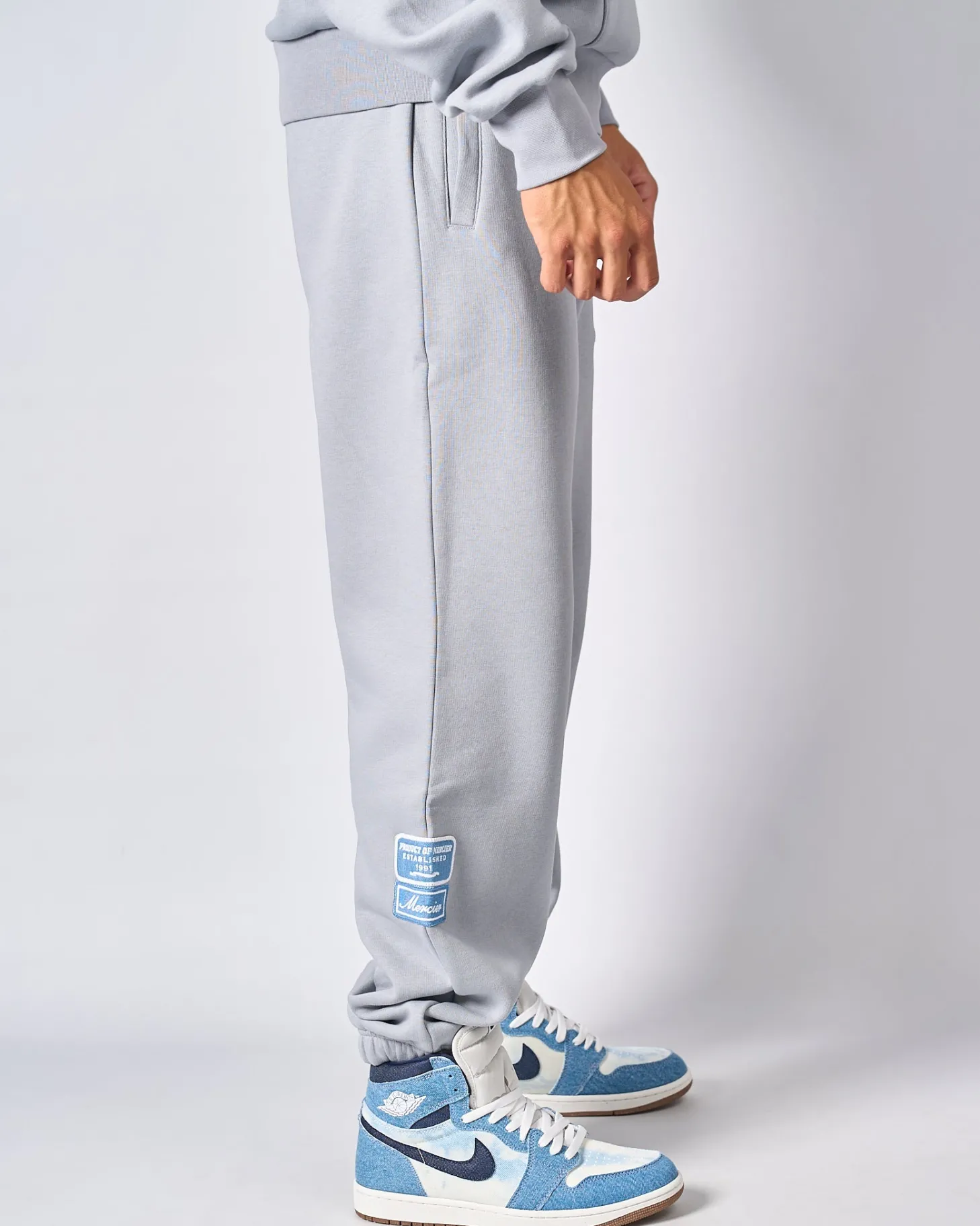 Mercier Joggers | Tracksuits*Smoke Grey Denim OG Badge Joggers