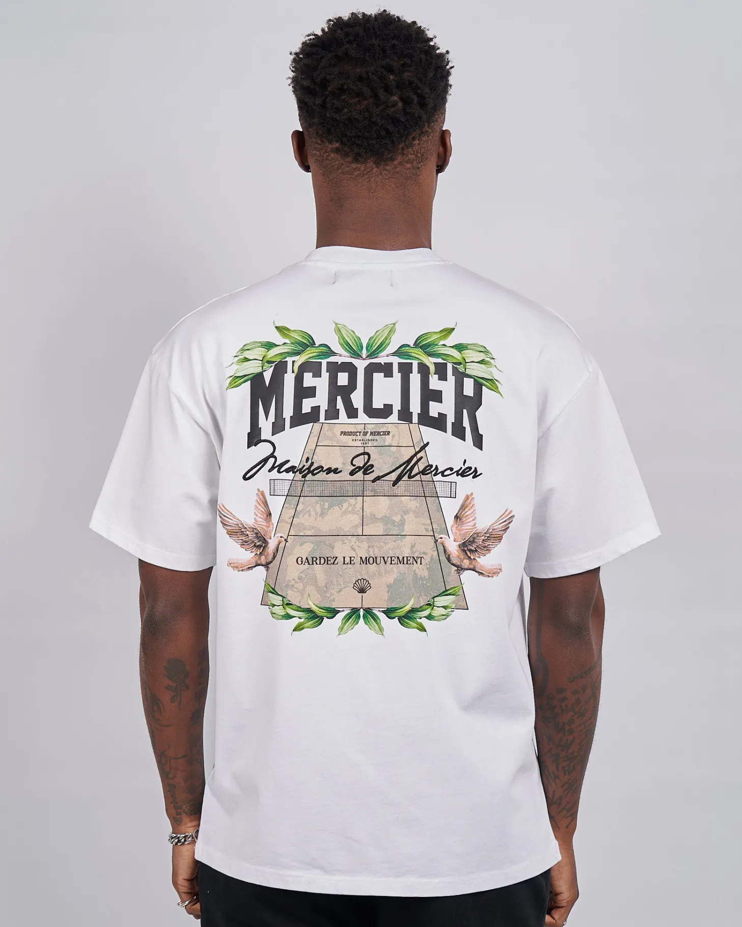 Mercier T-shirts*White Botanic Court TShirt