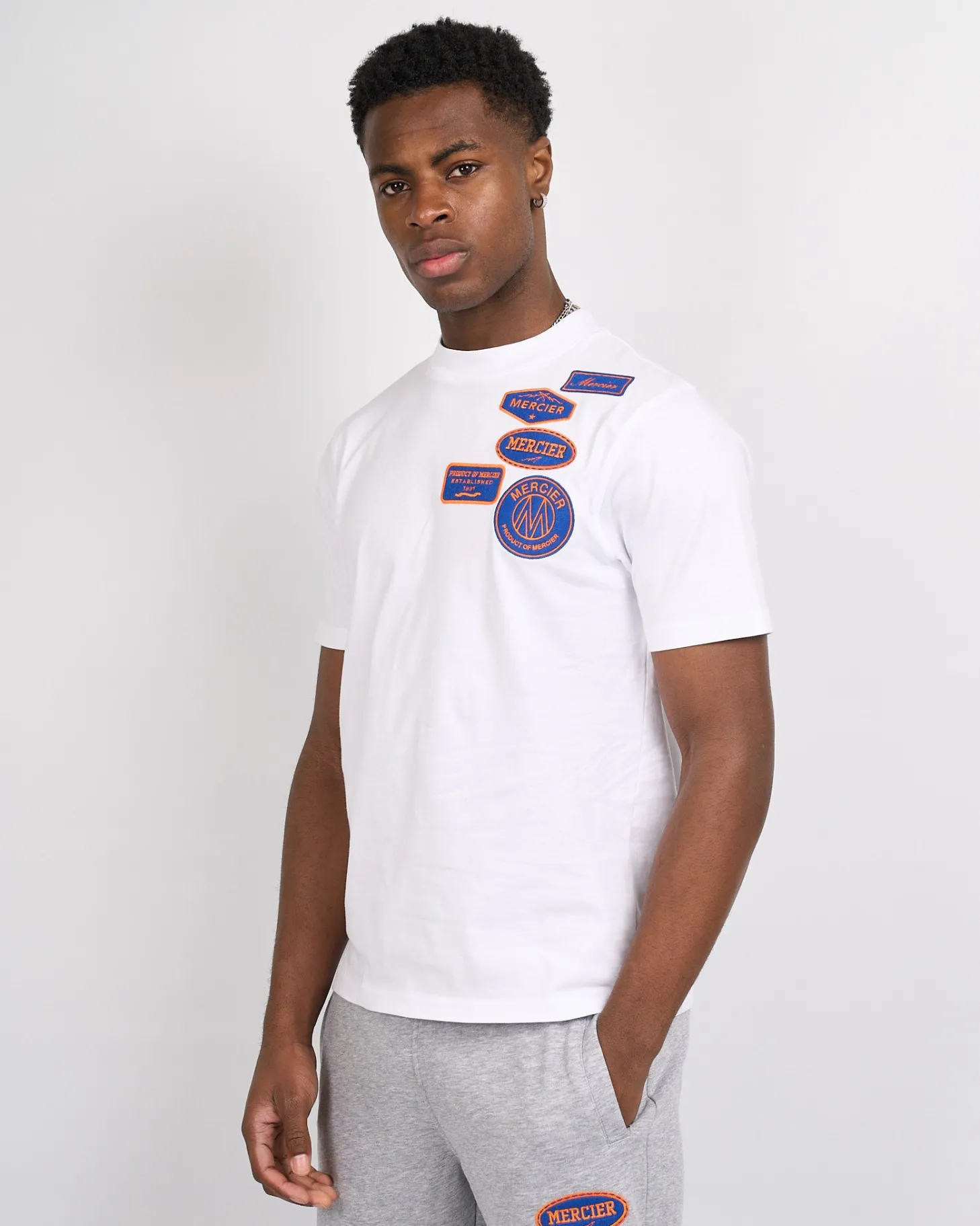 Mercier Summer Sets | T-shirts*White Contrast OG Badge Tshirt