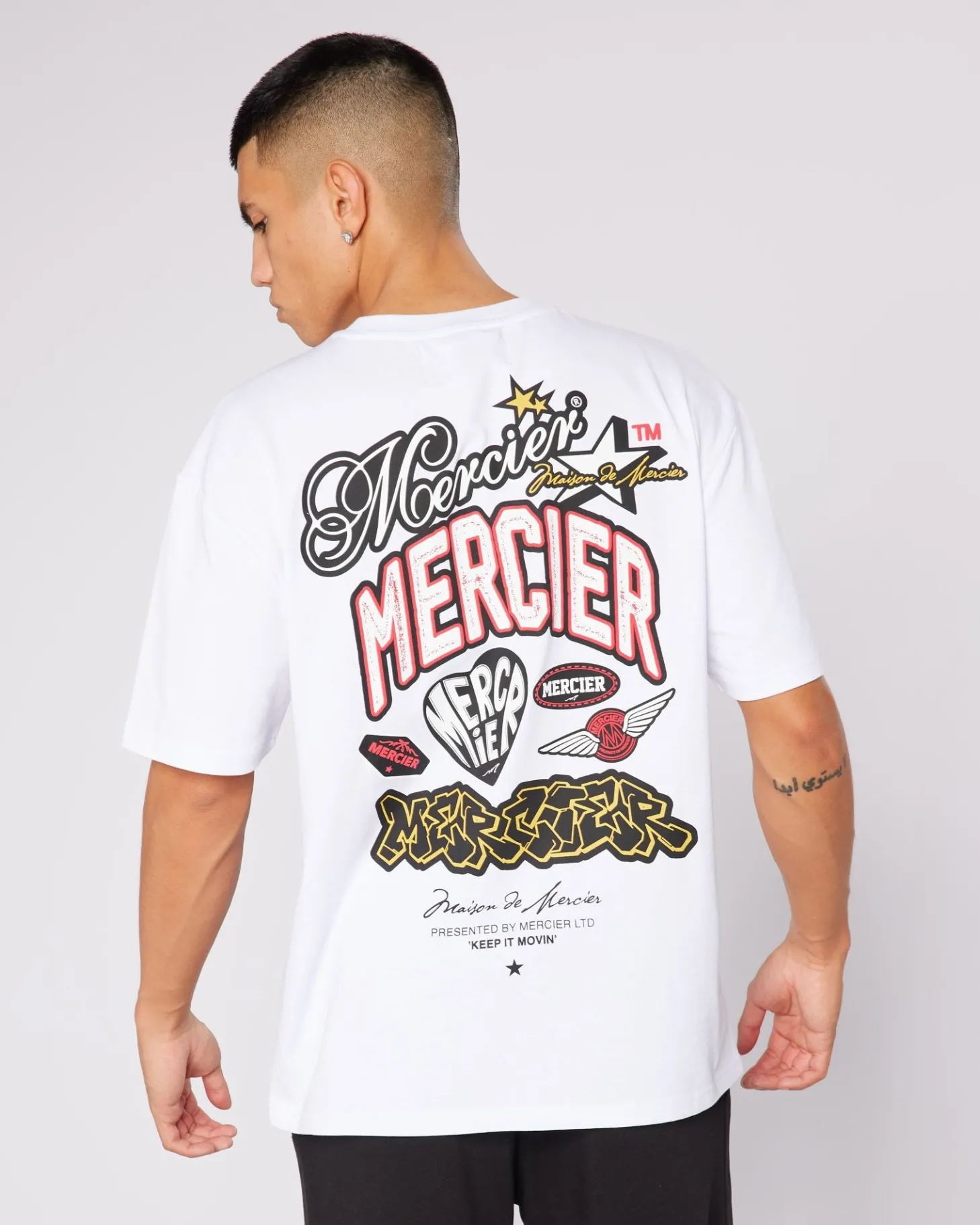 Mercier T-shirts*White Guerrilla Tshirt