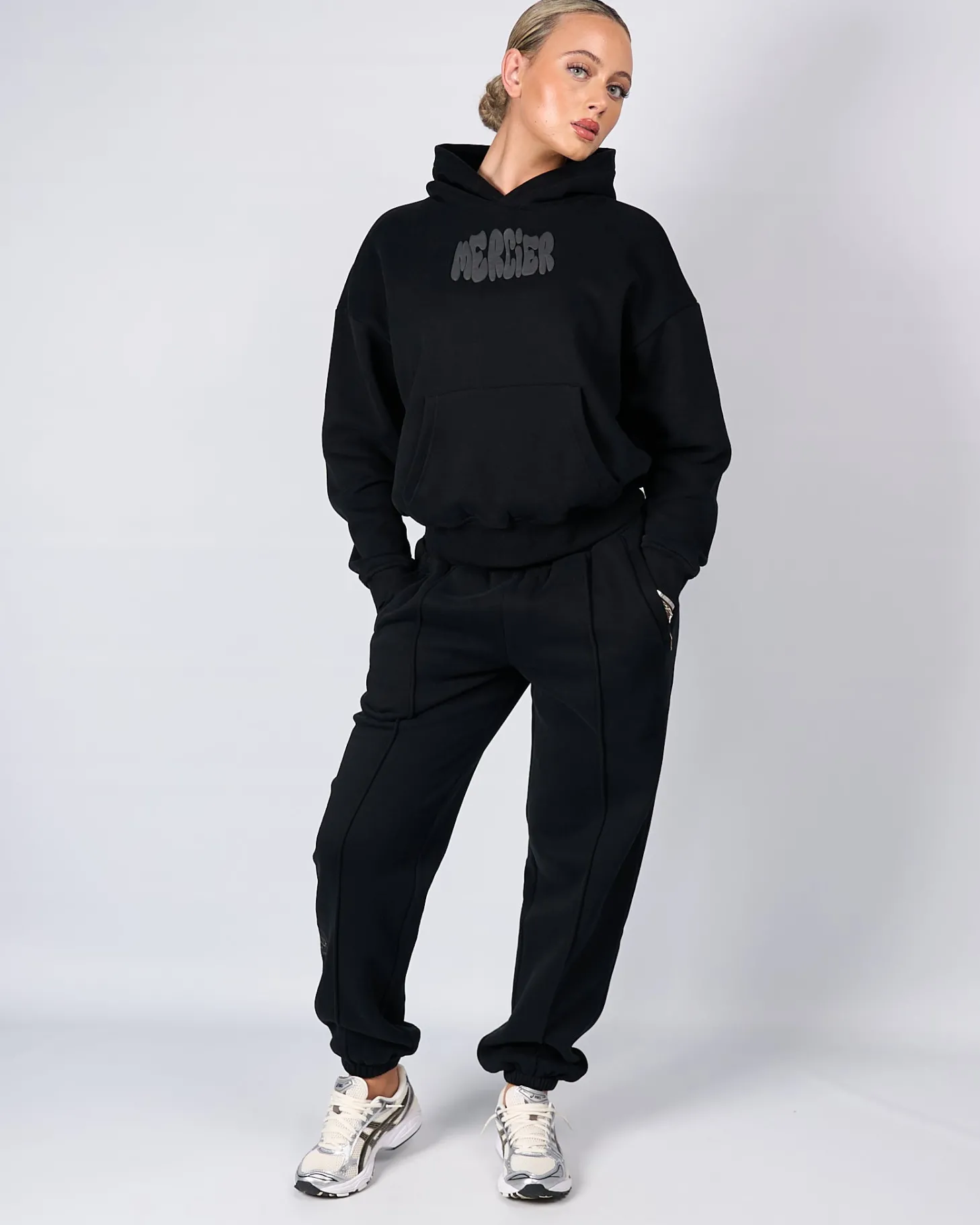 Women Mercier Womens Joggers/leggings | Womens Tracksuits*Womens Black Charcoal Bubble Jogger