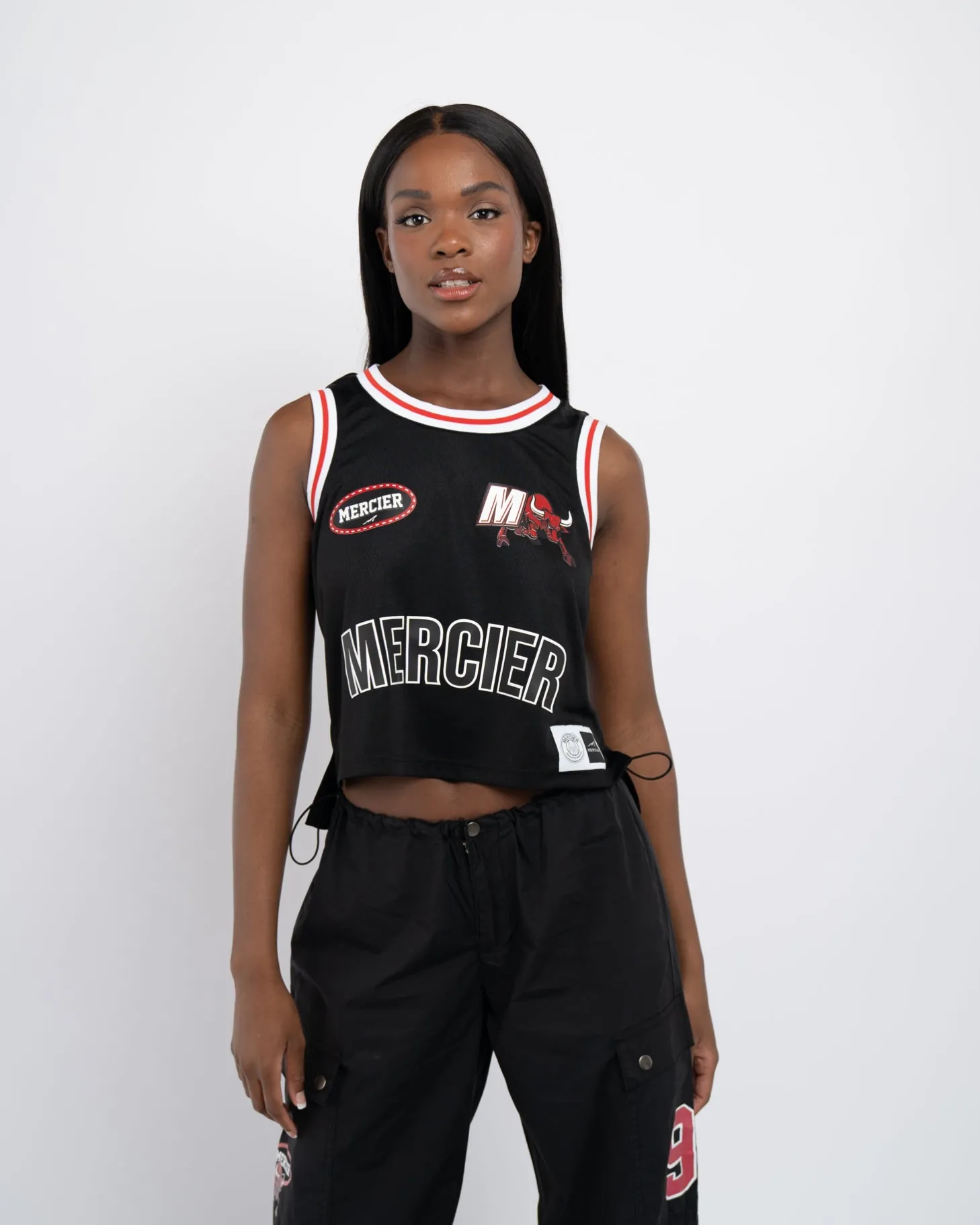 Women Mercier Outlet Womens | Womens Tops*Womens Black Crawford Basketball Vest