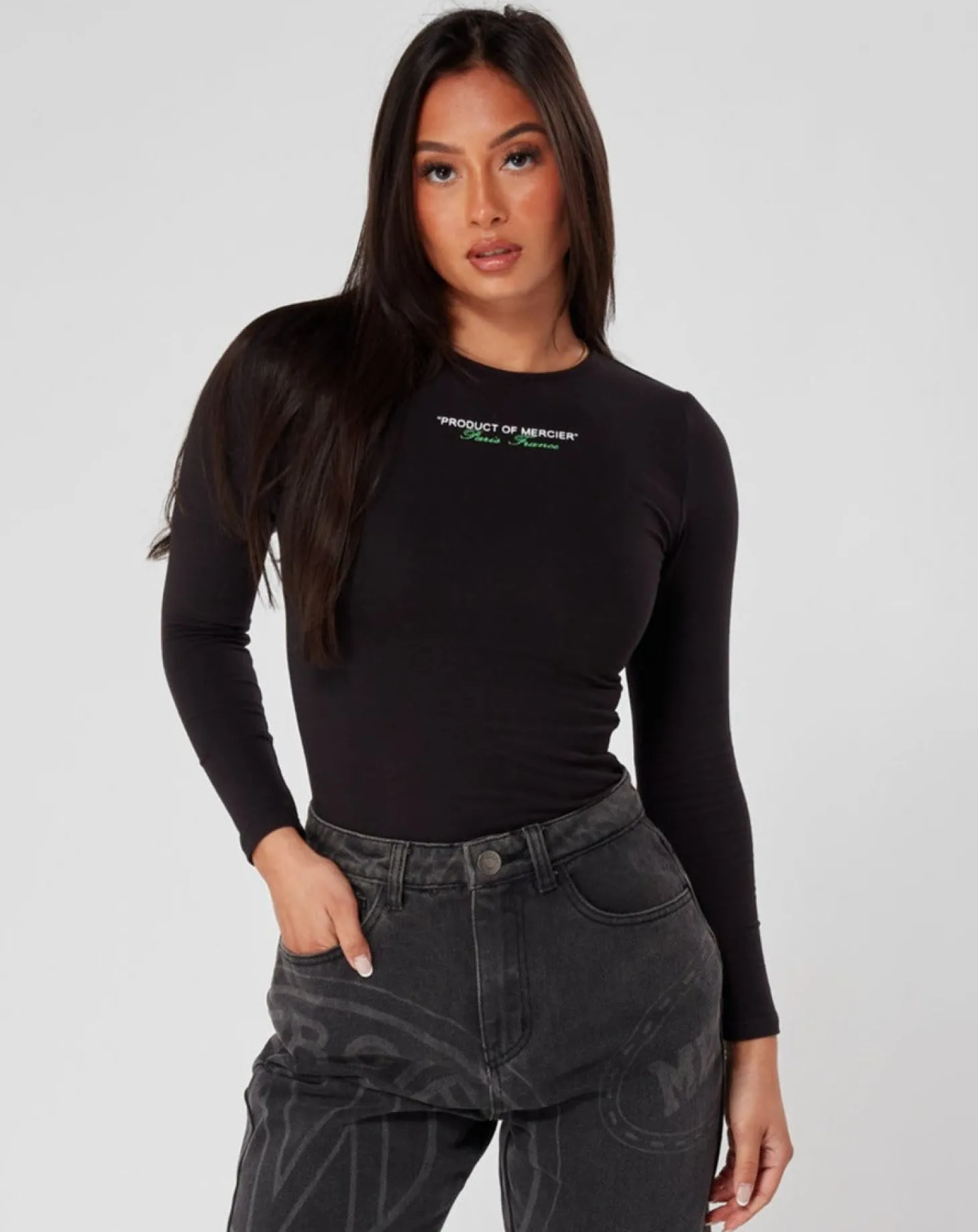 Women Mercier Outlet Womens*Womens Black Green Product Of Bodysuit