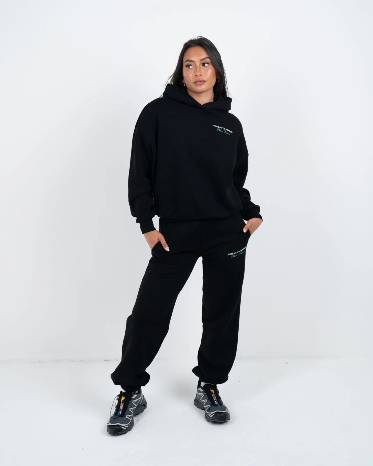 Women Mercier Outlet Womens*Womens Black Green Product Of Joggers