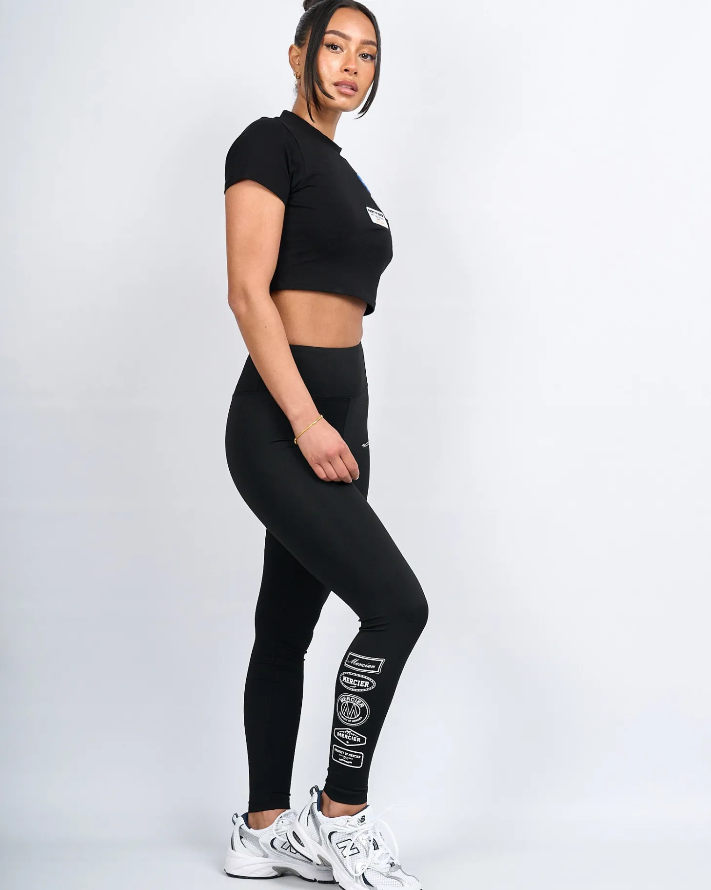 Women Mercier Outlet Womens | Womens Joggers/leggings*Womens Black 2.0 Badge Leggings