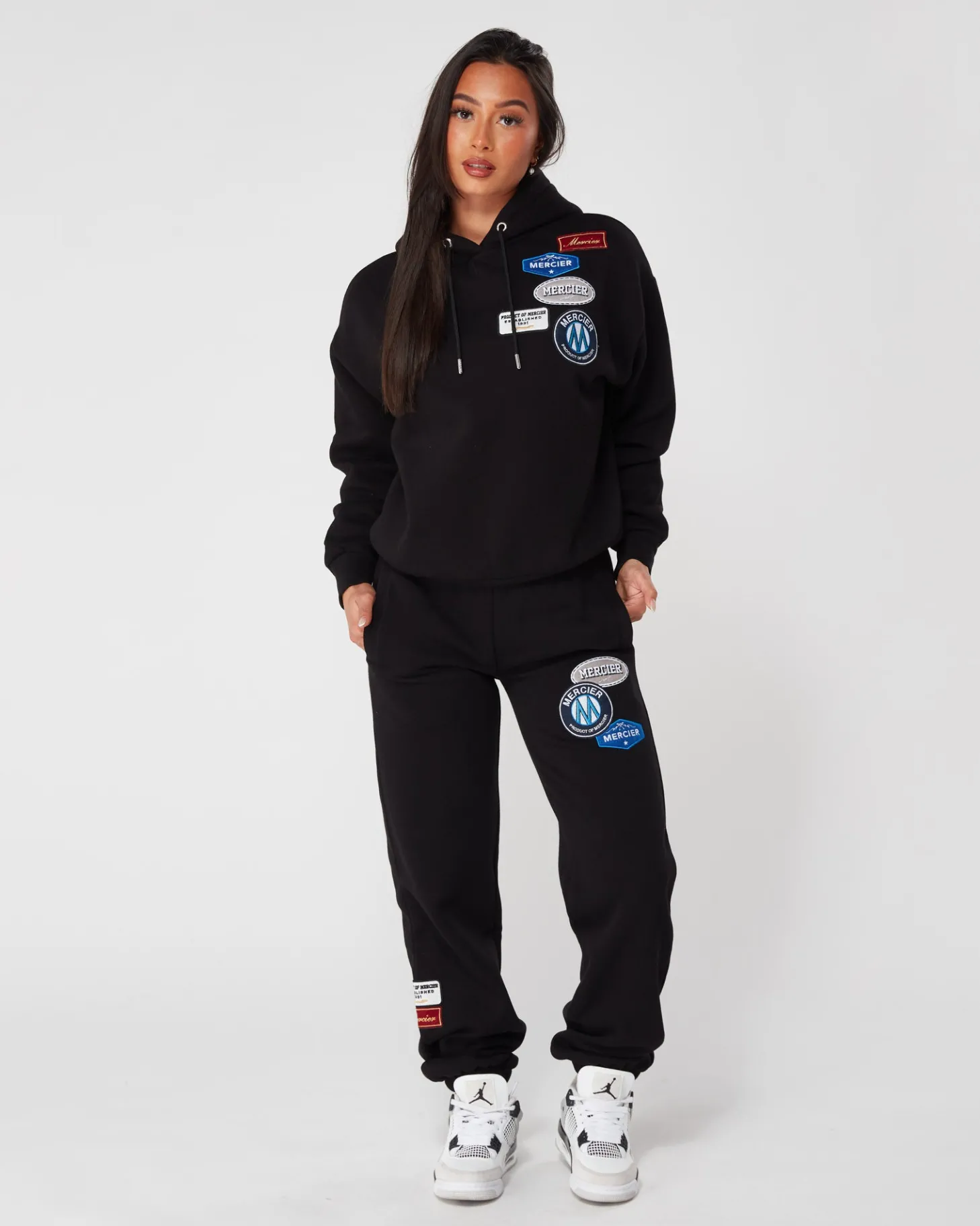 Women Mercier Womens Joggers/leggings | Womens Tracksuits*Womens Black OG Badge Bottoms