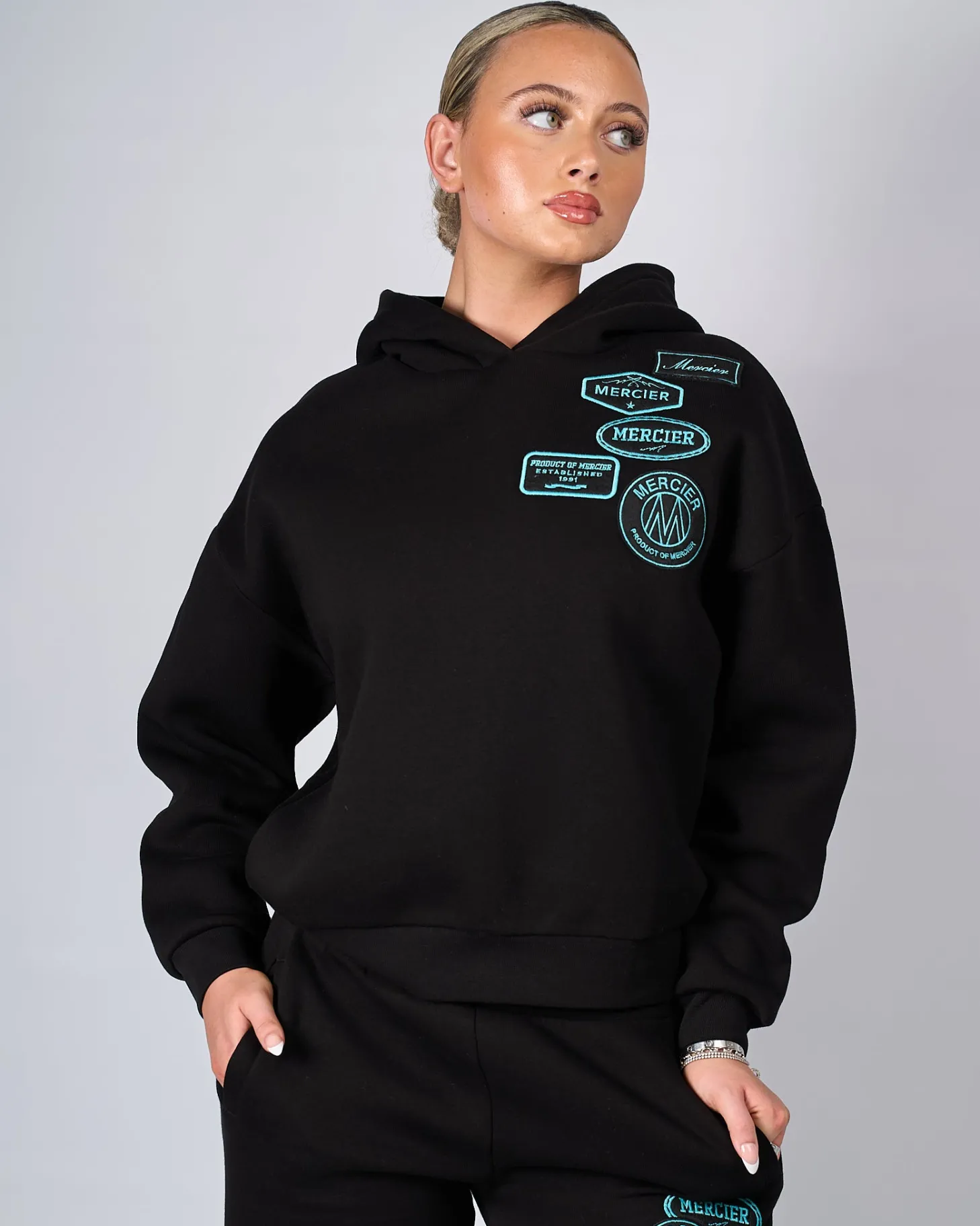 Women Mercier Womens Hoodies | Womens Tracksuits*Womens Black Tiffany OG Badge Hoodie