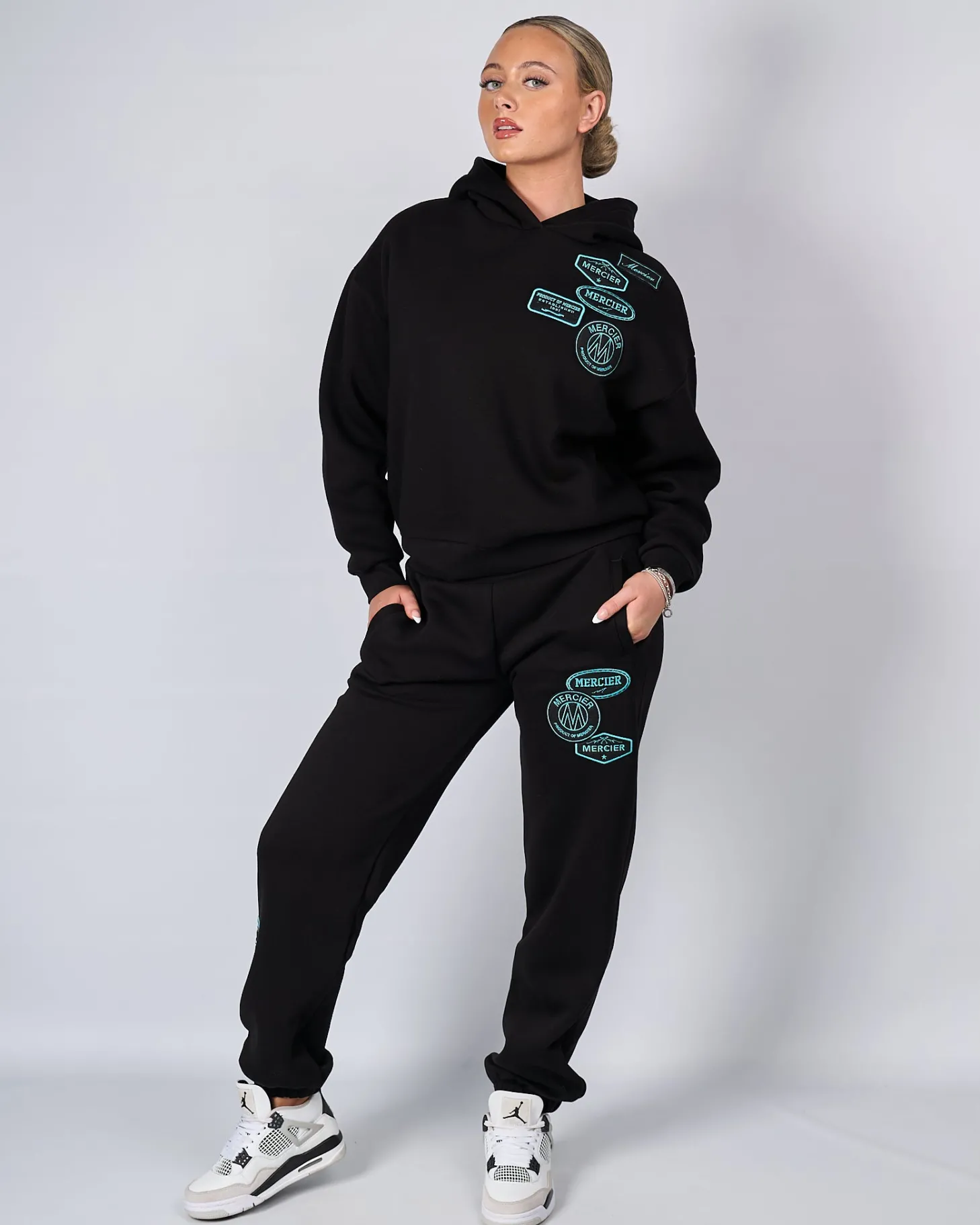 Women Mercier Womens Hoodies | Womens Tracksuits*Womens Black Tiffany OG Badge Hoodie