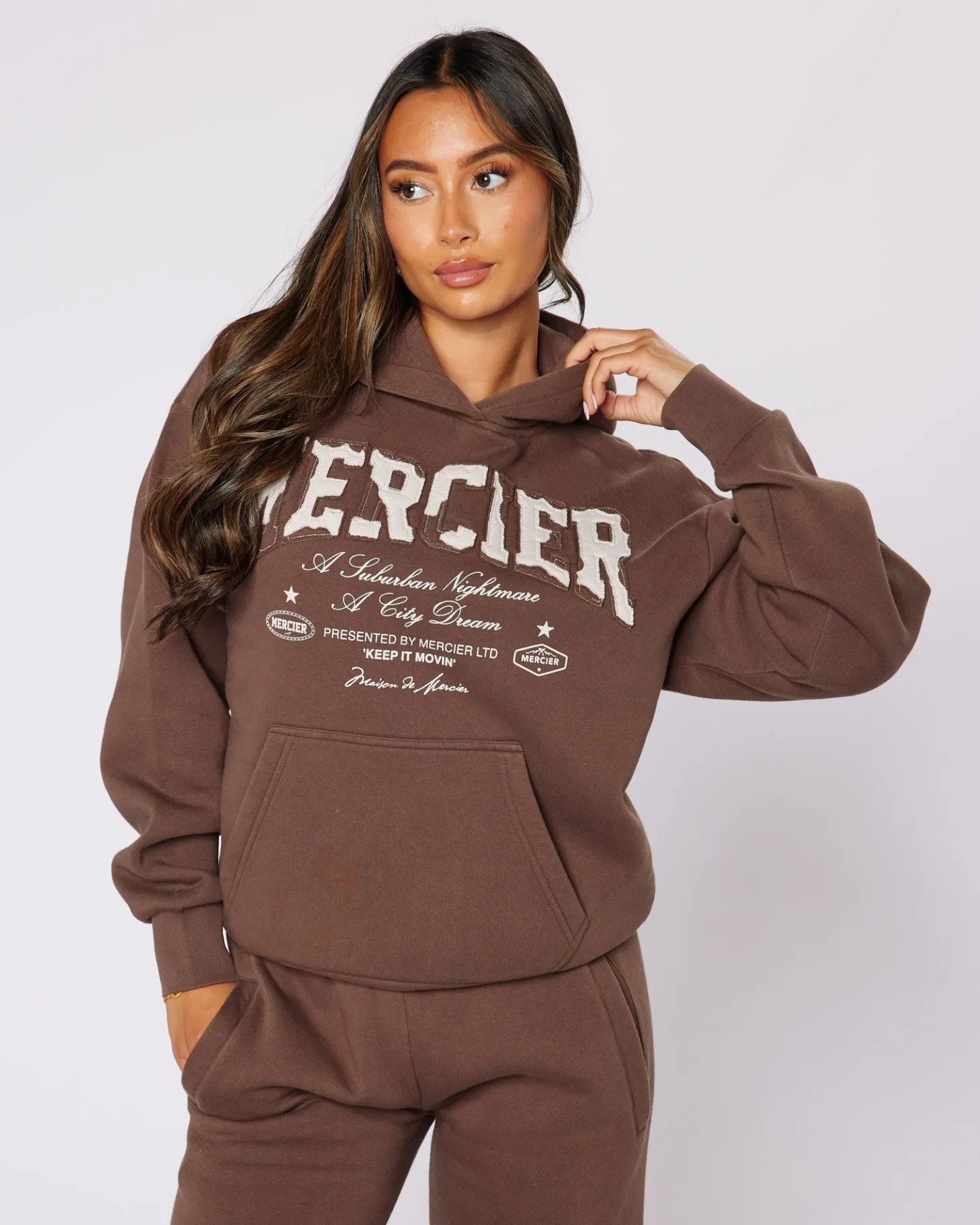 Women Mercier Womens Hoodies | Womens Tracksuits*Womens Brown City Dreams Hoodie