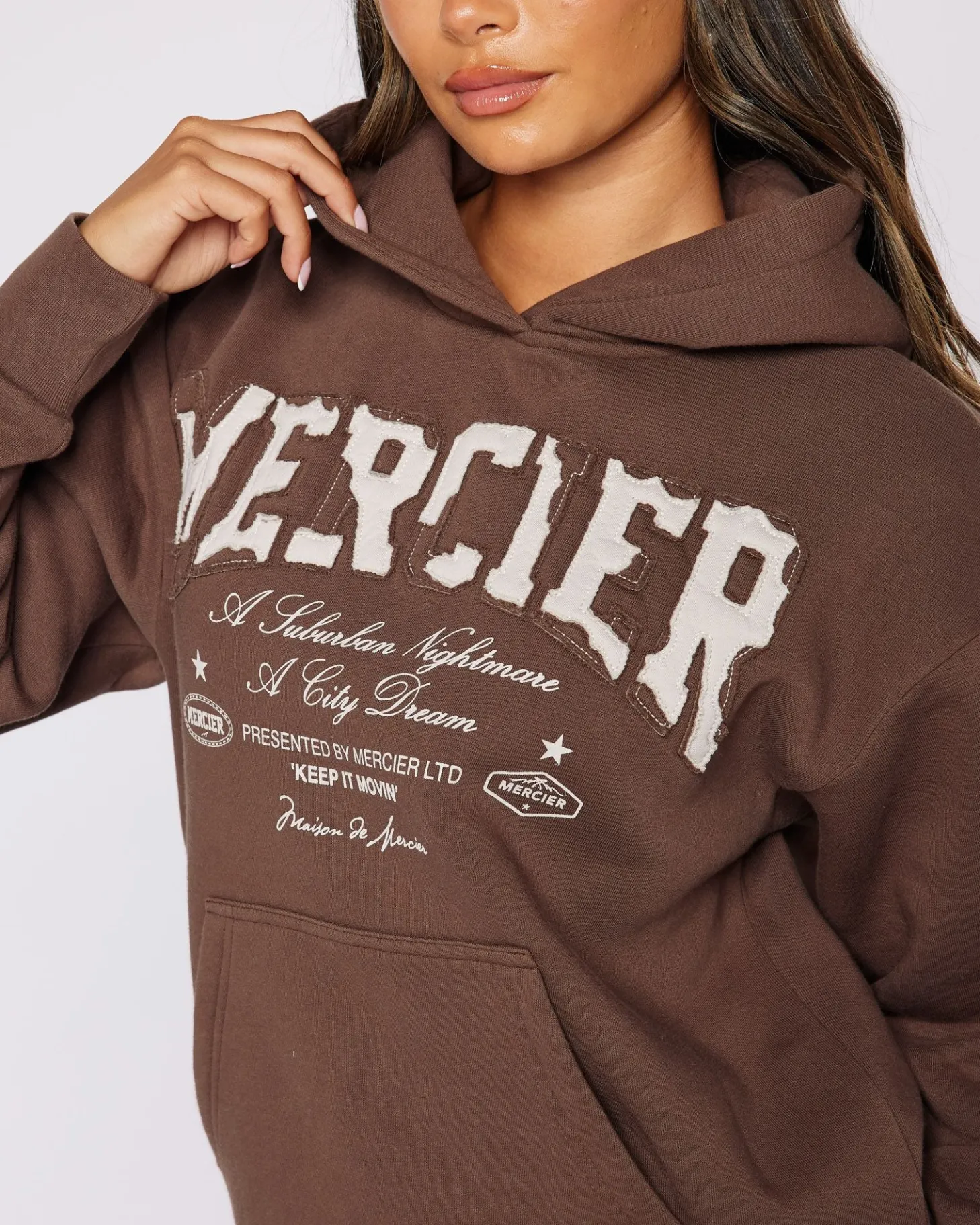 Women Mercier Womens Hoodies | Womens Tracksuits*Womens Brown City Dreams Hoodie