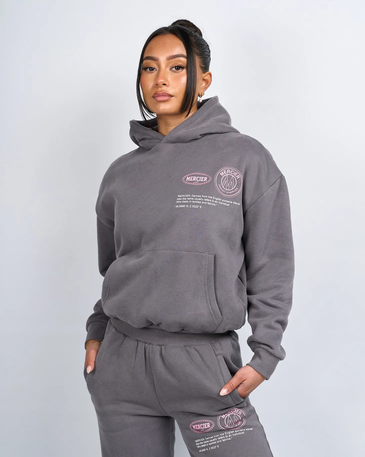 Women Mercier Womens Hoodies | Womens Tracksuits*Womens Charcoal Caruso Hoodie