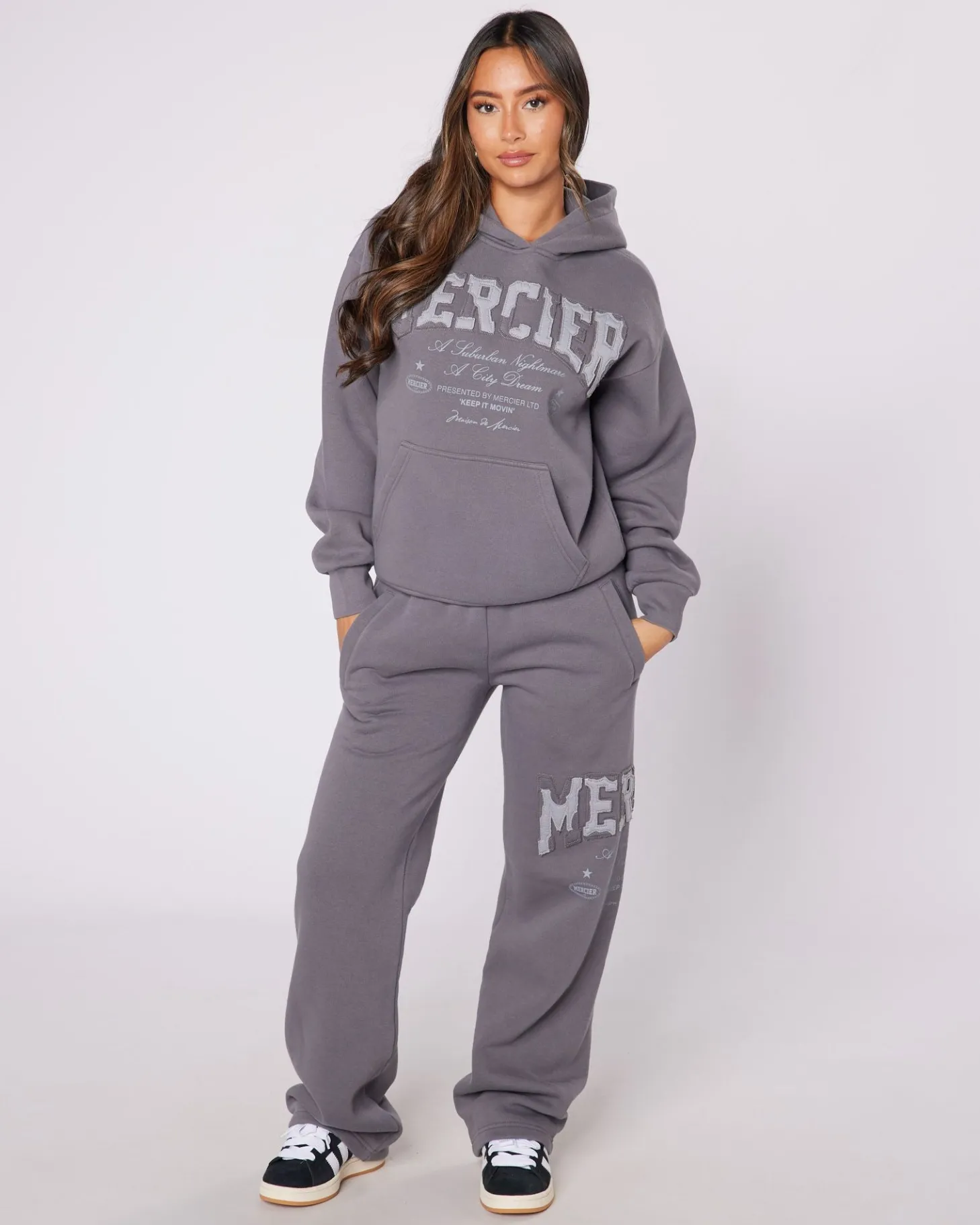 Women Mercier Womens Hoodies | Womens Tracksuits*Womens Charcoal Grey City Dreams Hoodie