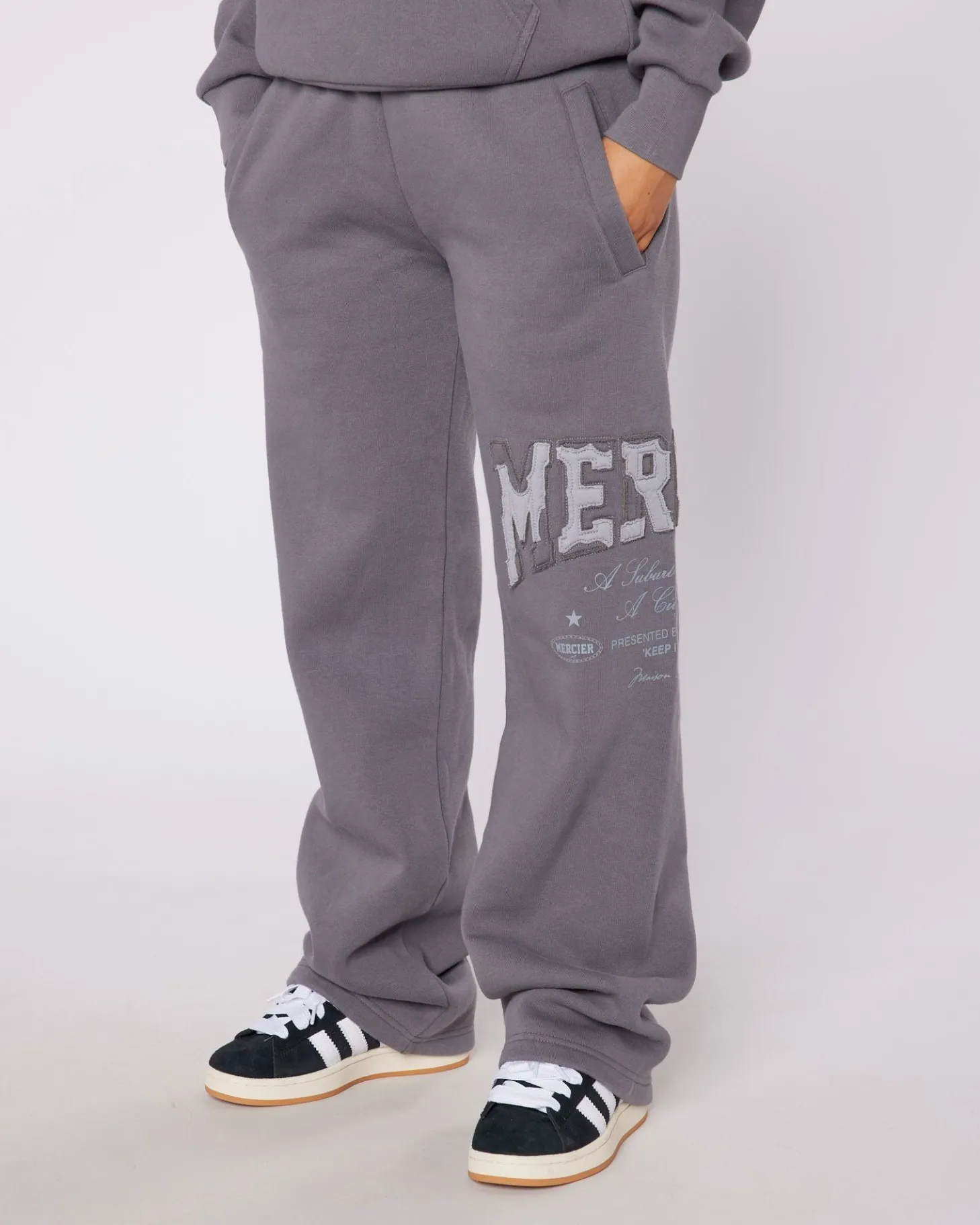 Women Mercier Womens Joggers/leggings | Womens Tracksuits*Womens Charcoal Grey City Dreams Joggers