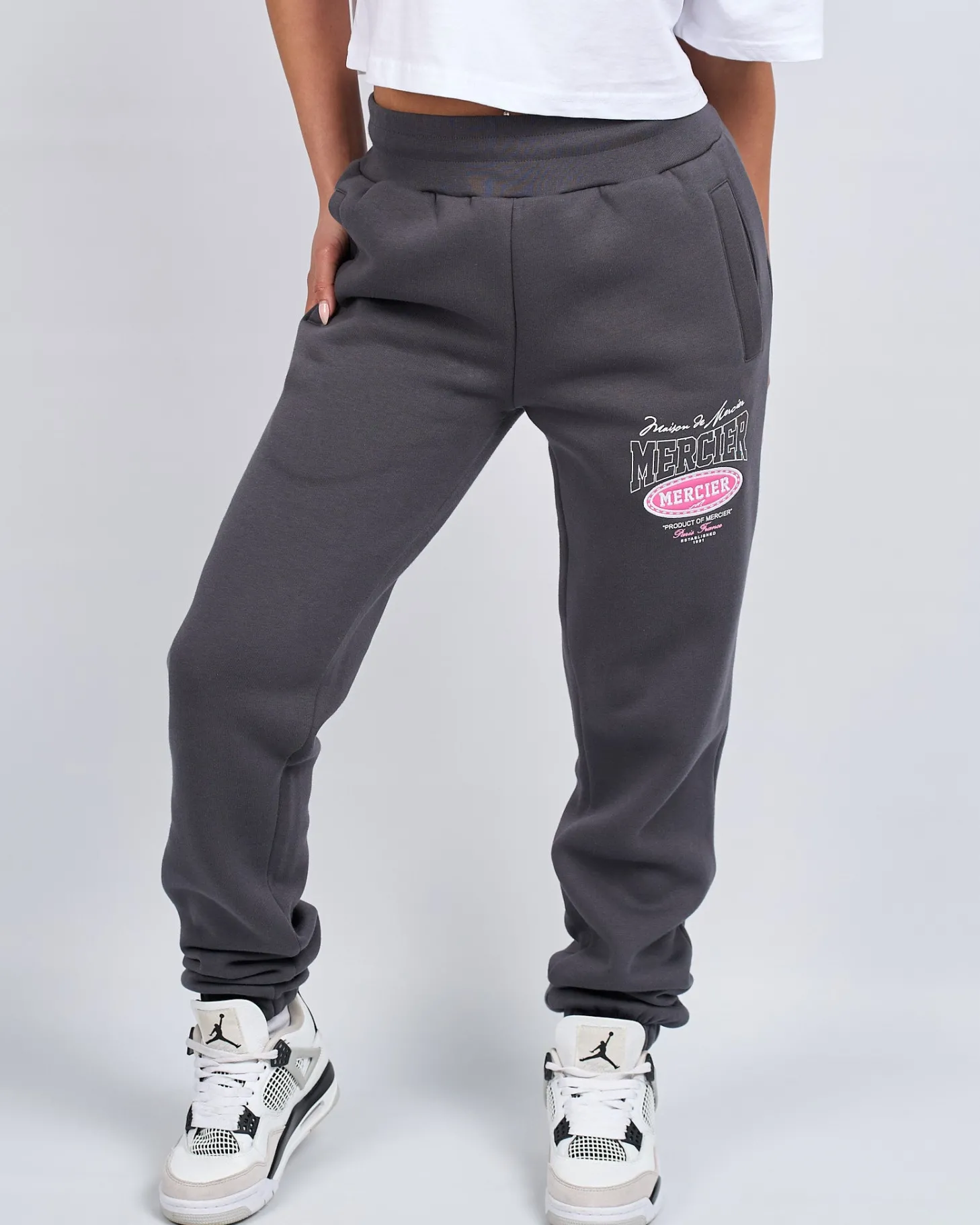 Women Mercier Womens Joggers/leggings | Womens Tracksuits*Womens Charcoal Pink Multi Tour Joggers