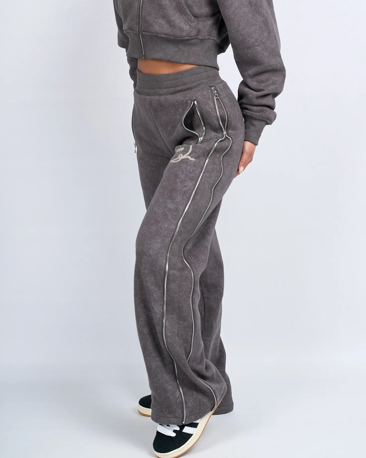 Women Mercier Womens Joggers/leggings | Womens Tracksuits*Womens Grey Round Up Straight Leg Joggers