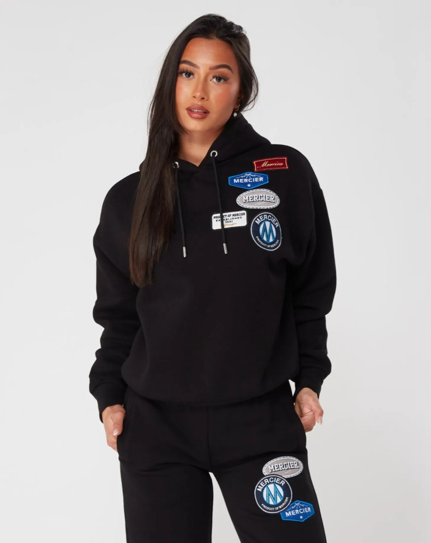 Women Mercier Womens Tracksuits | Womens Best Sellers*Womens OG Badge Hoodie Black