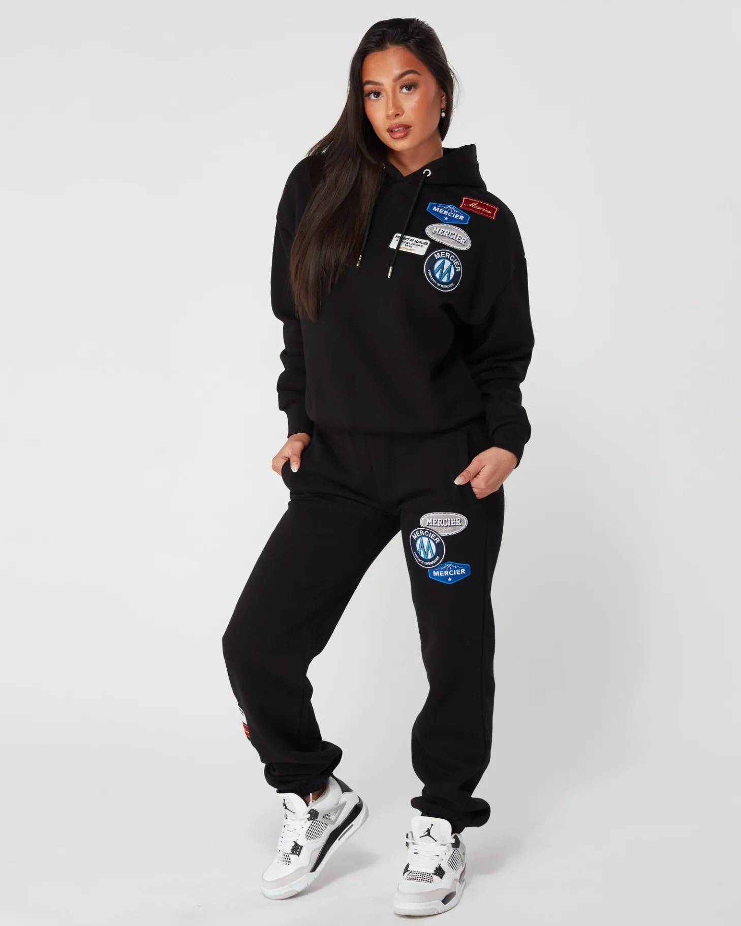 Women Mercier Womens Tracksuits | Womens Best Sellers*Womens OG Badge Hoodie Black