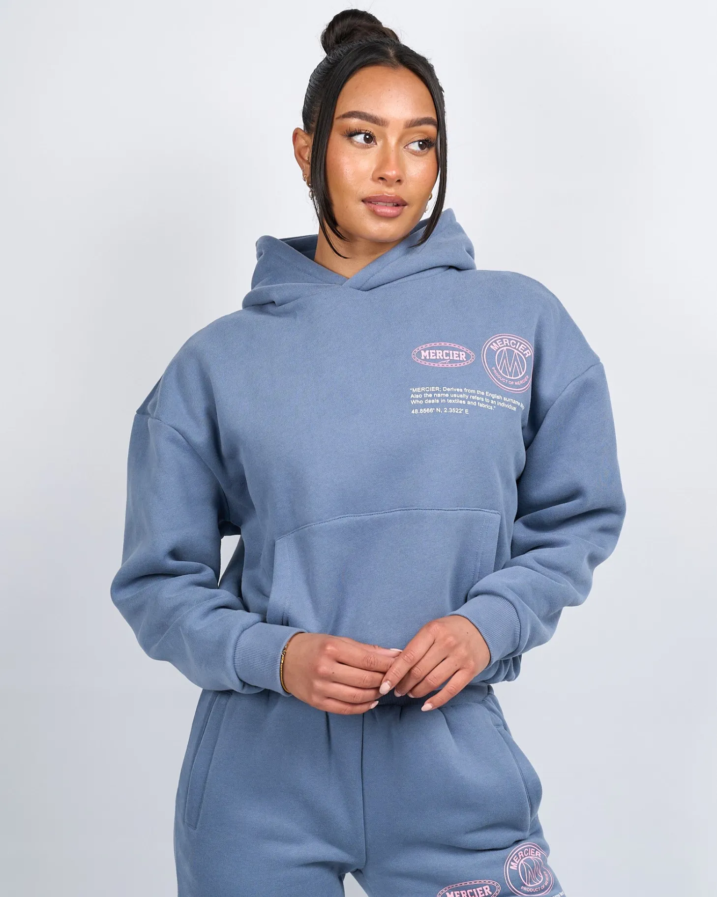 Women Mercier Womens Hoodies | Womens Tracksuits*Womens Moonlight Blue Caruso Hoodie