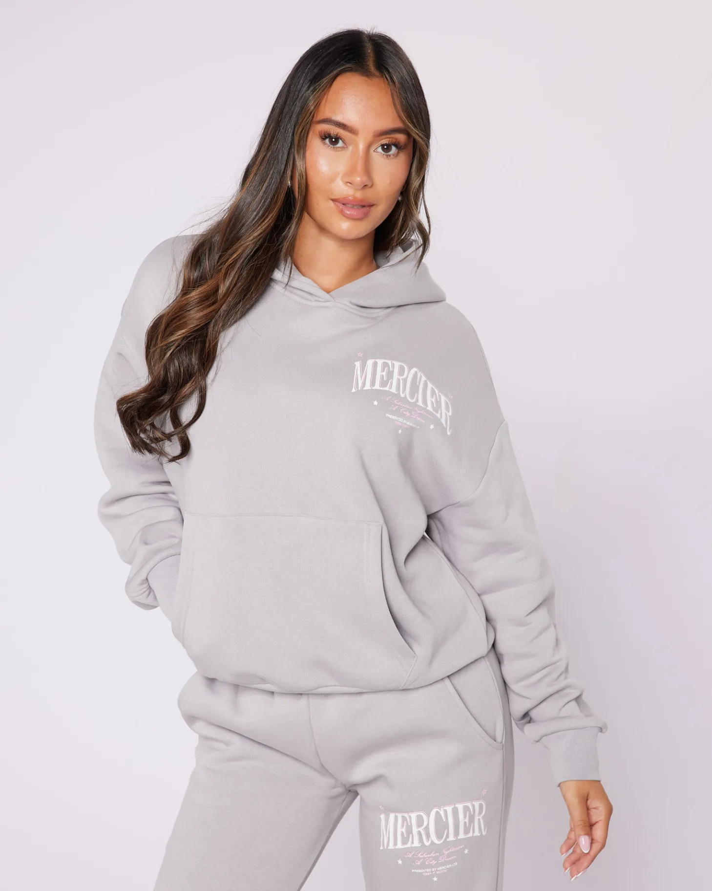 Women Mercier Womens Hoodies | Womens Tracksuits*Womens Pebble Grey Origins Hoodie