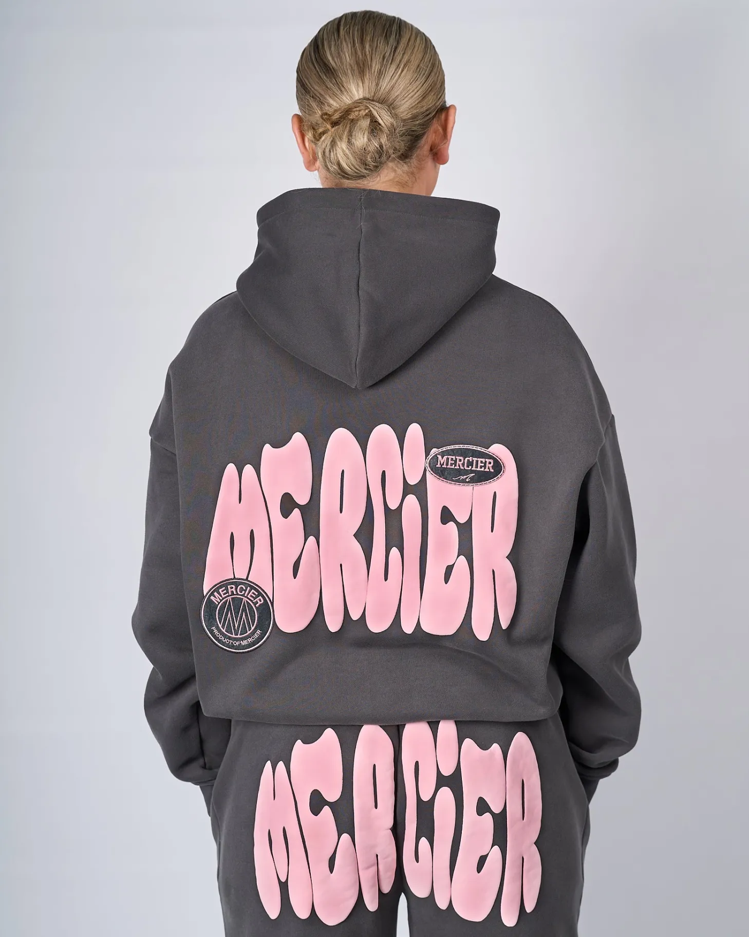 Women Mercier Womens Hoodies | Womens Tracksuits*Womens Slate Pink Bubble Hoodie