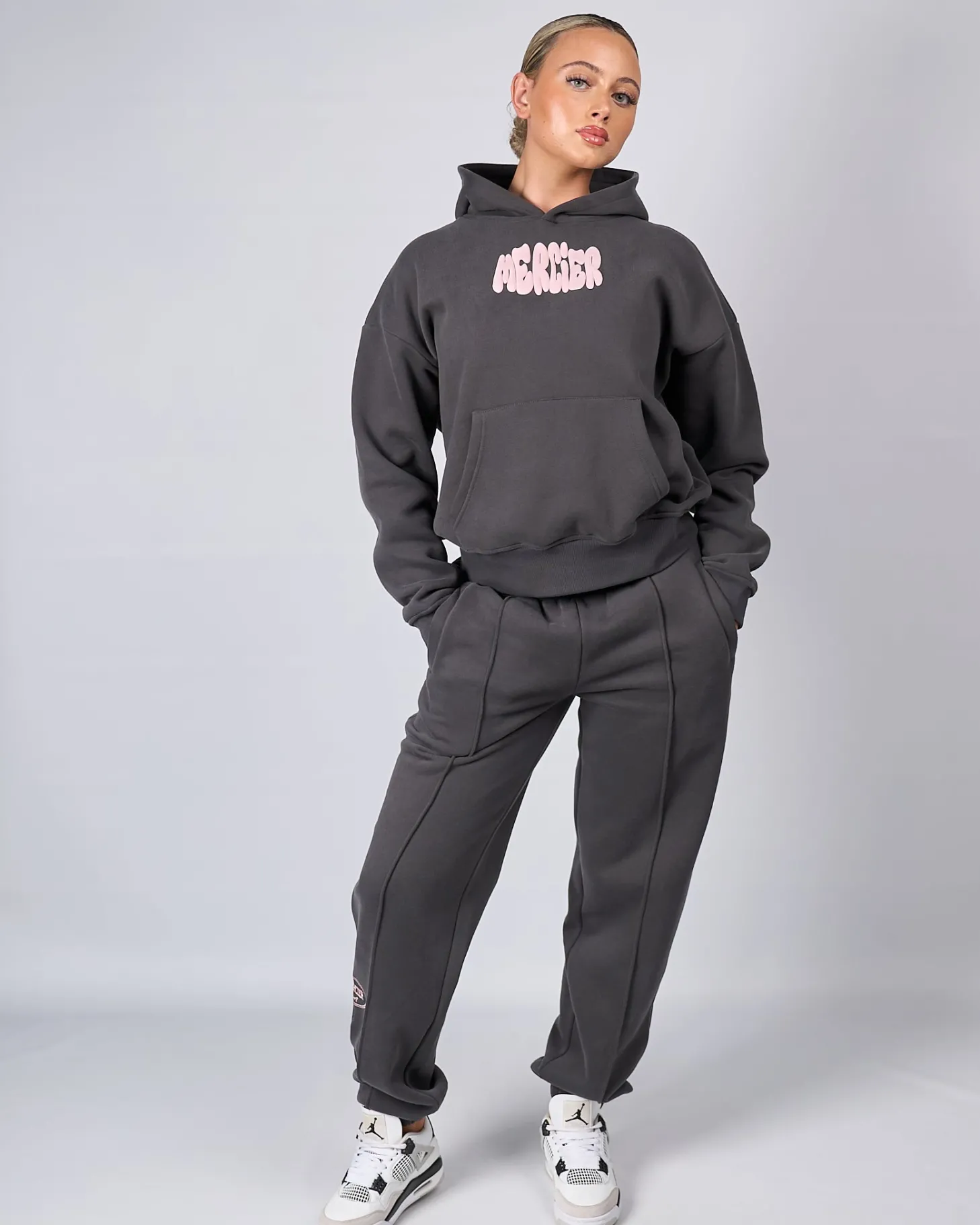 Women Mercier Womens Joggers/leggings | Womens Tracksuits*Womens Slate Pink Bubble Joggers